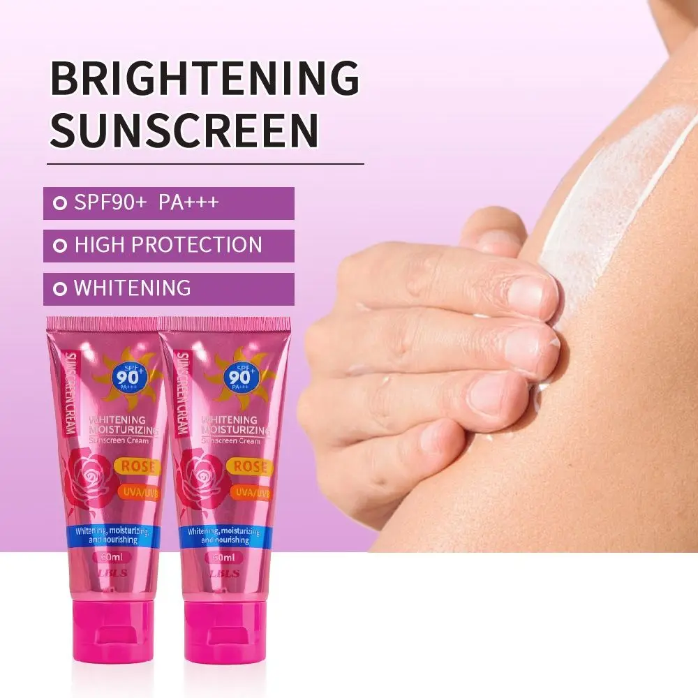 60ml Multi-effect Repair Summer Sunscreen Cream SPF50 Moisturizing Isolation BB Cream Lightweight Sun Block Whitening Foundation