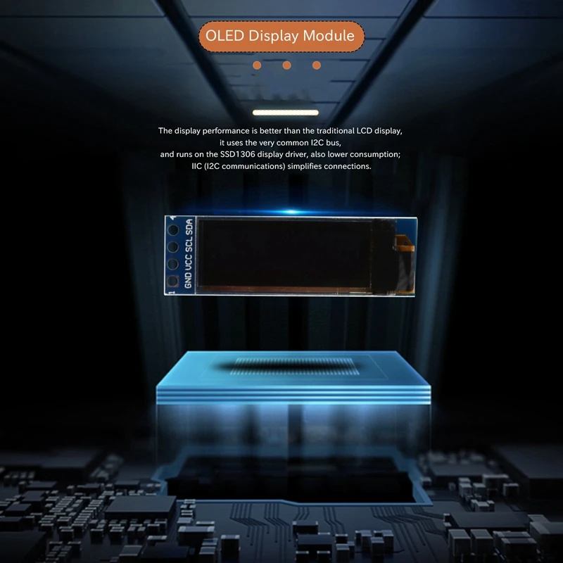 4 Stuks I2C Oled-display Module 0.91 Inch I2C SSD1306 Oled-display Module Wit Scherm Driver Dc 3.3 V-5 V Voor Arduino