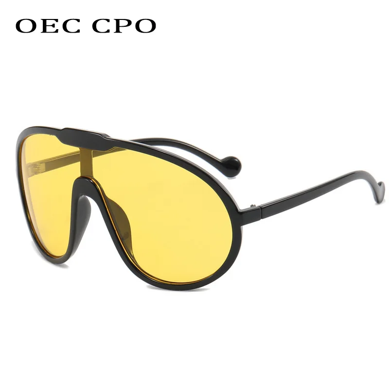 

Oversized One Piece Sunglasses Women Punk Fashion Big Frame Goggles Sun Glasses Female Luxury Brand Men Eyewear UV400 Shades