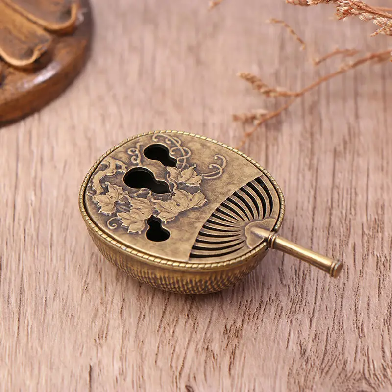 Mini Buddhist Utensils Incense Burner Alloy Incense Burner Line Incense Holder Indoor House Office Incense Burner Decoration