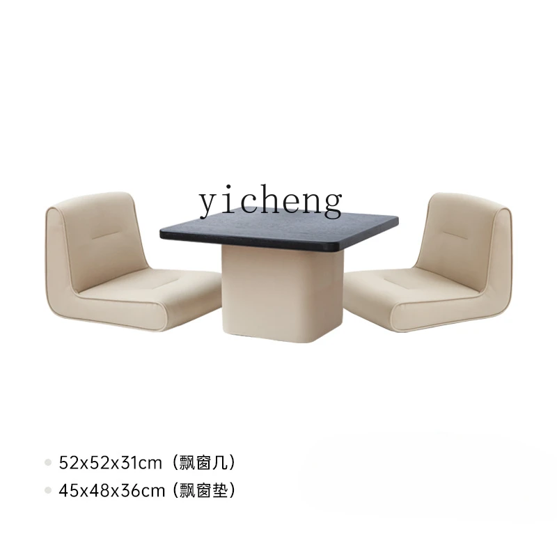 Tqh Small Table Tatami Table-Chair Set Solid Wood Kang Light Luxury and Simplicity Low Table Small Coffee Table