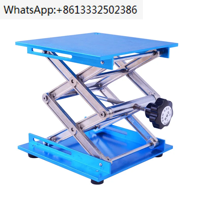 Precision aluminum oxide lifting platform 150 * 150, 5 specifications of small manual platform elevators for laboratory use