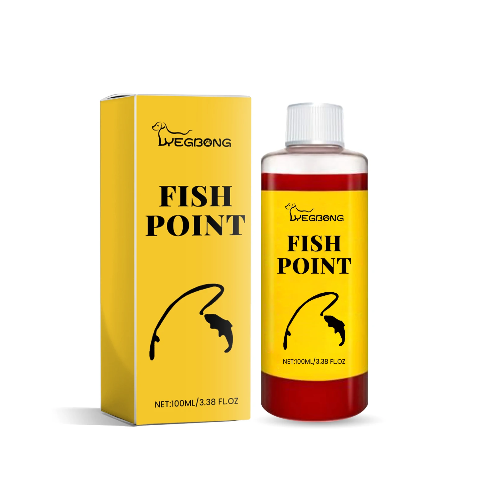 Aditivo para Cebo de Pesca Yegbong, Atrayente de Peces Fuerte, Señuelo de Acción Rápida, Potenciador de Cebo para Pesca Salvaje, Aditivo Nutritivo para Pesca, 100 ml