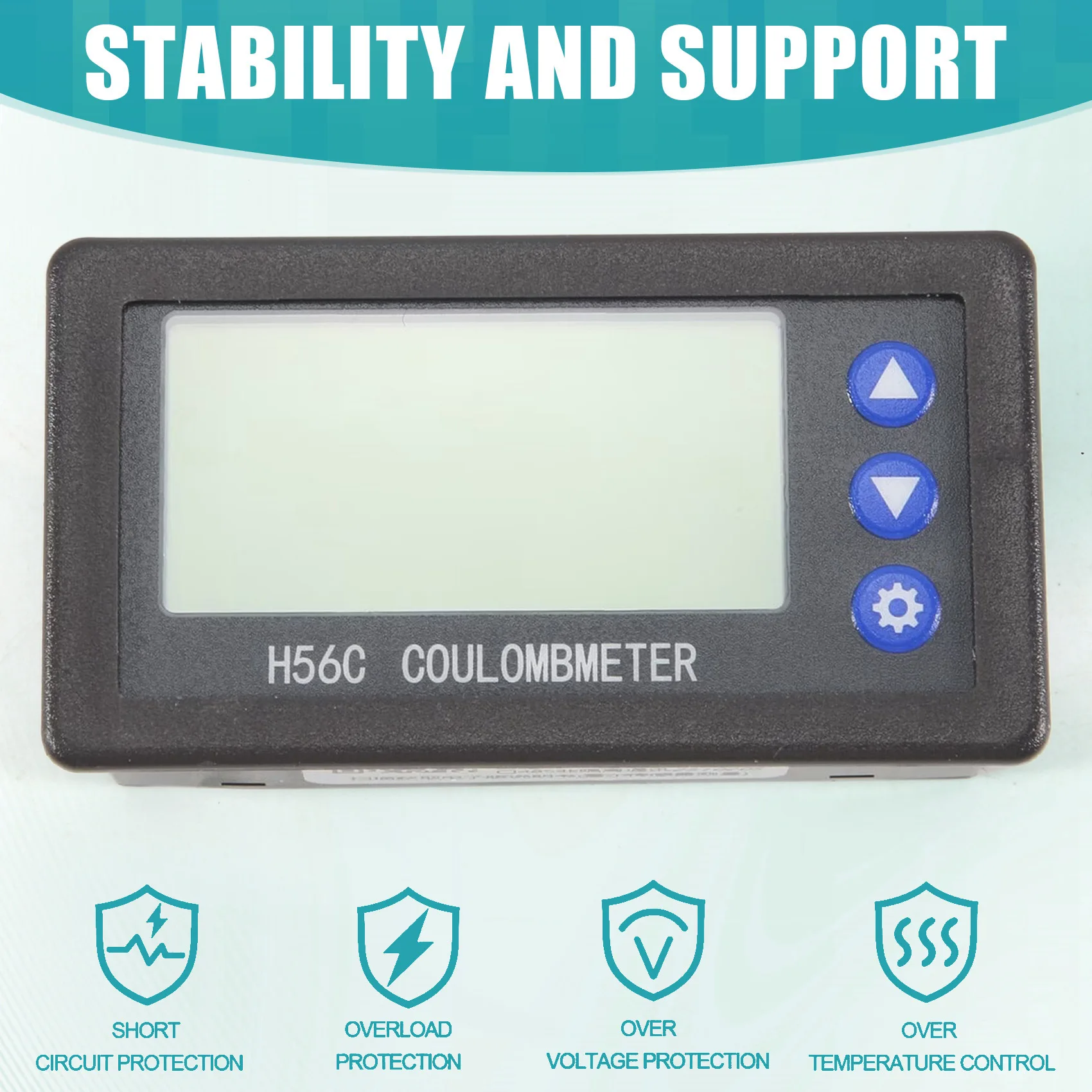 Battery Monitor Hall Coulomb Meter DC 8-100V Lifepo4 Lead-Acid Li- Lithium Capacity Power Display Customer Favorite