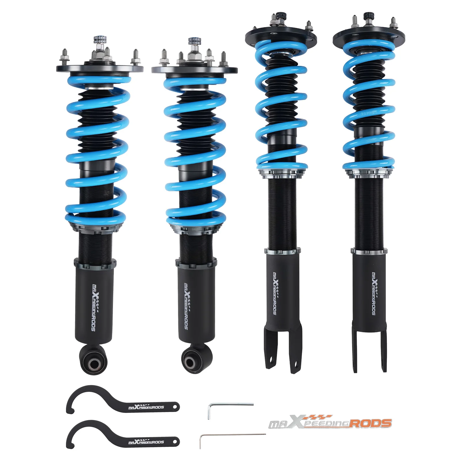 MaXpeedingrods Front+Rear 24 Damping Levels Coilover Shock Struts  for Jaguar XK / XKR 2007-2014 Street Use Shocks