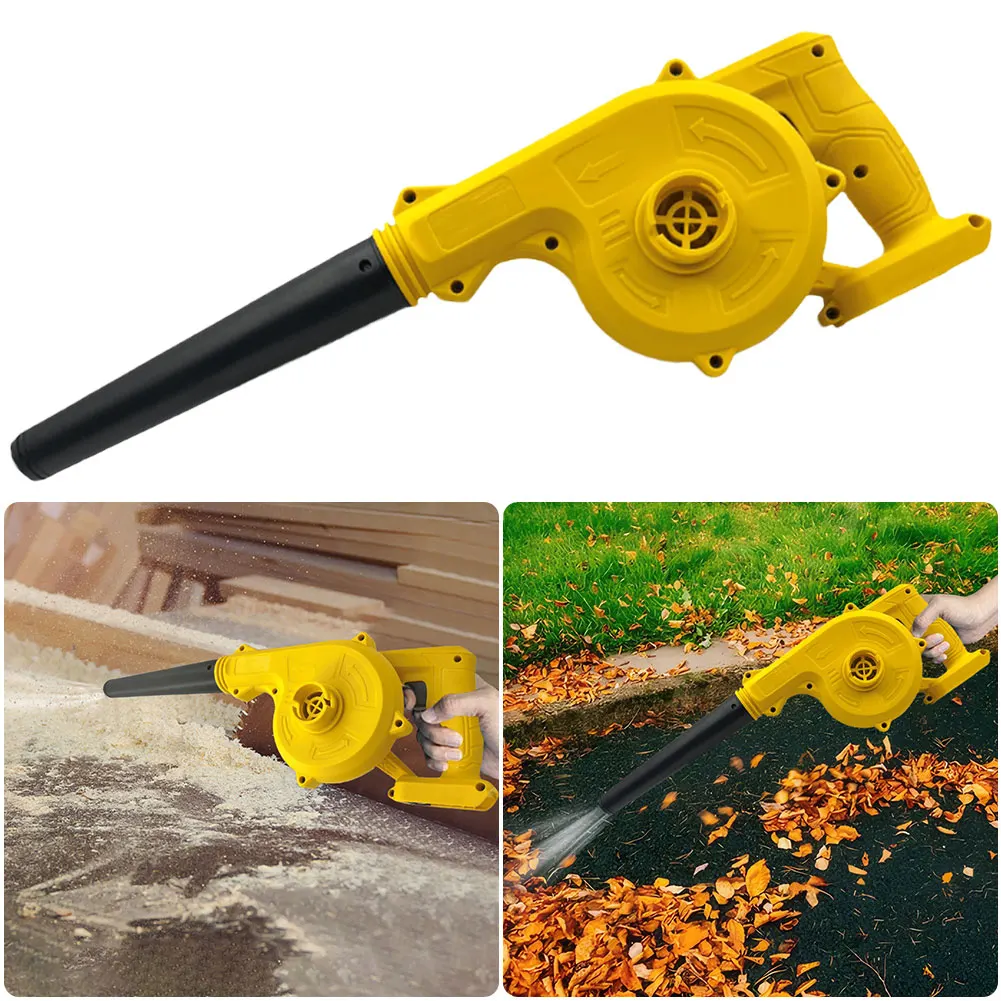 2 in 1 Cordless Air Blower Vacuum Cleaner Leaf Blower 20000r/min Electric Dust Collector Leaf Duster For Dewalt 18V 20V Battery