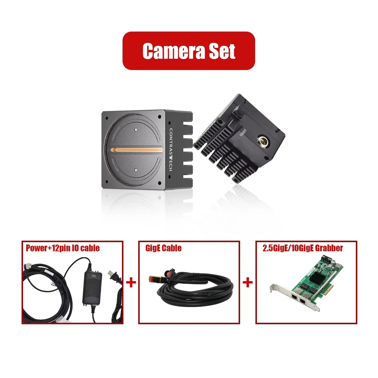 25 10GigE 16K ICapro Industrial Line Scan Camera 4K 8K Supports Sequence Strobe Function TDI Fiber Optic M72 For Fabric Inspecti