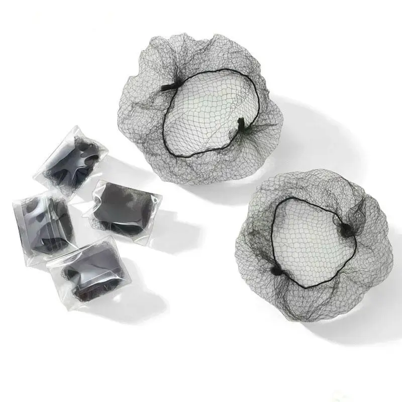 10/20/30/50Pcs Durable Nylon Hair Net For Bun Hair Hair style Tool Black Brown Hair Net For Wigs Mesh Hair Styling Hairnets image 5