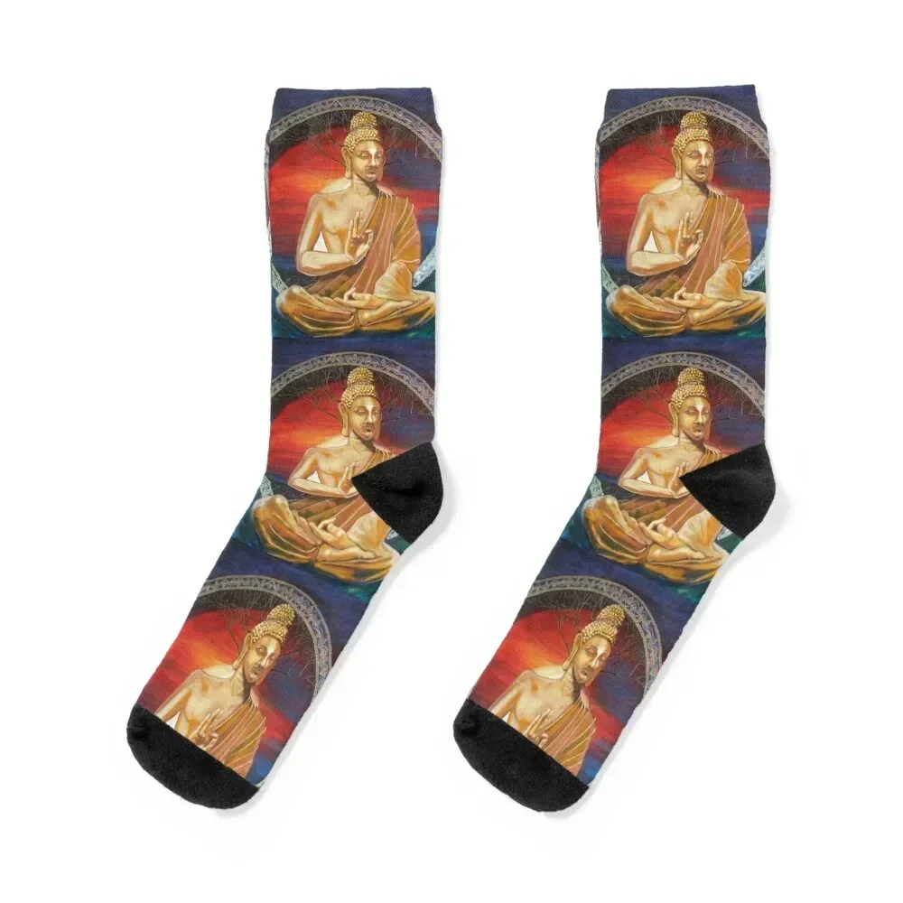 BUDDHA Socks designer Novelties professional running japanese fashion Socks For Men Women's