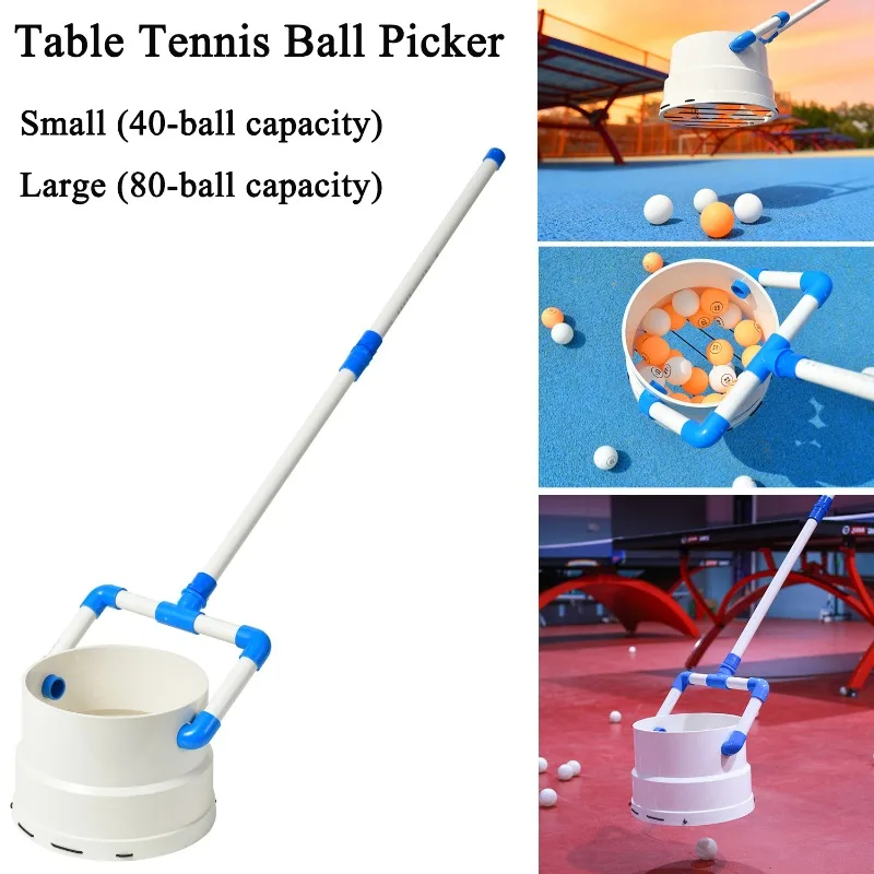 

Large Capacity Table Tennis Ball Picker No Deformation Portable Ping Pong Ball Pick Up Device Flexible Durable Balls Collector