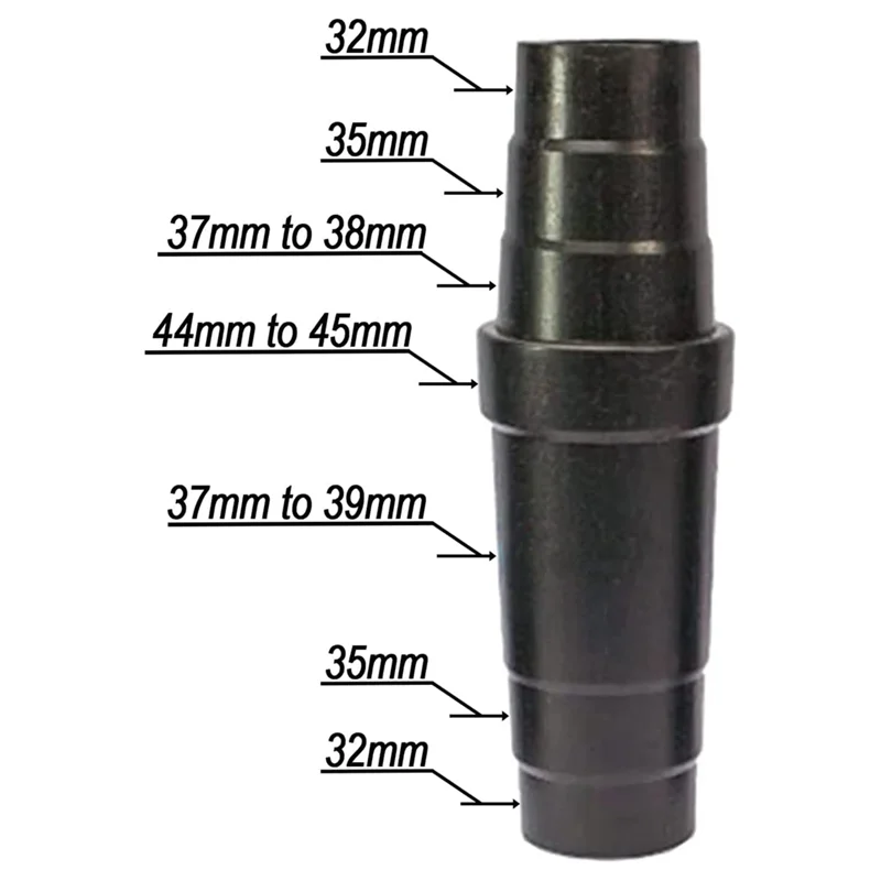 Kit adattatore universale per tubo flessibile per vuoto da 1 1/2 di pollice a 1 1/4 di pollice da 1 adattatore per porta tubo antipolvere da 3/8 di pollice a 1 1/4 di pollice