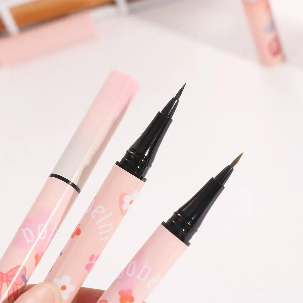 Waterproof Liquid Eyeliner Ultra-fine Black/Brown/Pink Colored Eyeliner Long Lasting No Blooming Silkworm Pen Women