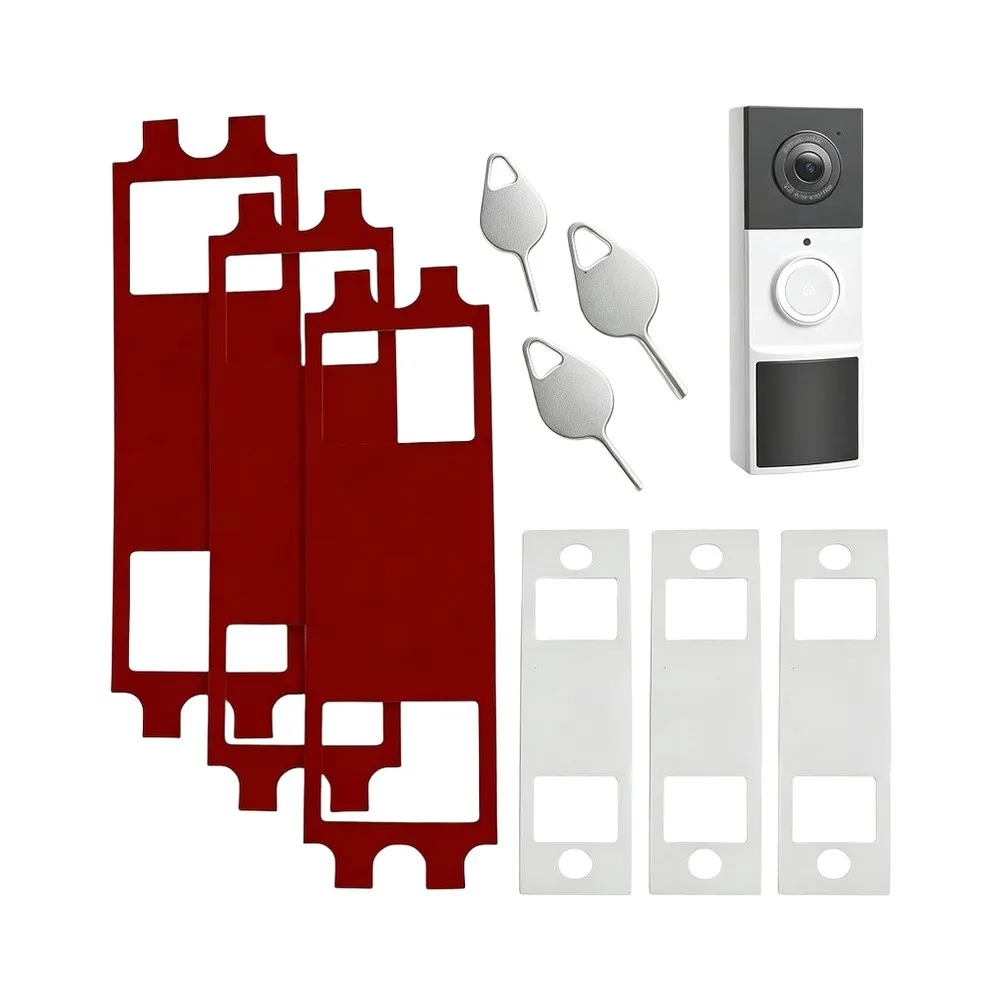For Blink Doorbell Clear Double Sided Tape Removable  Doorbell Sticker 8Pack No Drill Mount Bracket