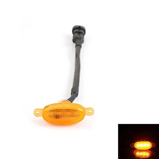 Universele Auto Front Led Grille Licht Gerookt Amber Wit 4/5/6led Grill Licht Adelaar Oog Lamp Voor Off-Road Kofferbak Suv Ford Toyota