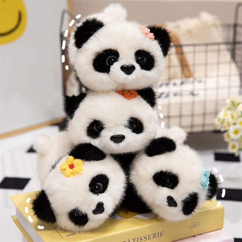 Flor panda clap círculo brinquedos tapa snap envoltório pulseira de pelúcia animal mão anel diversão pop círculos crianças presente aniversário