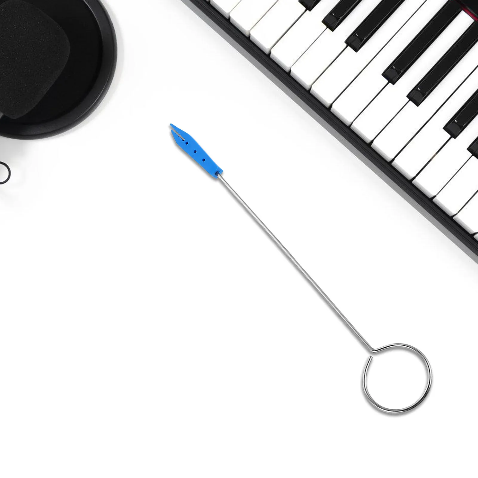 3Pcs Piano Tuning Tool Set Black White Blue Mutes Accurate Pitch Adjustment for Concert Home Practice Tuning Spanner