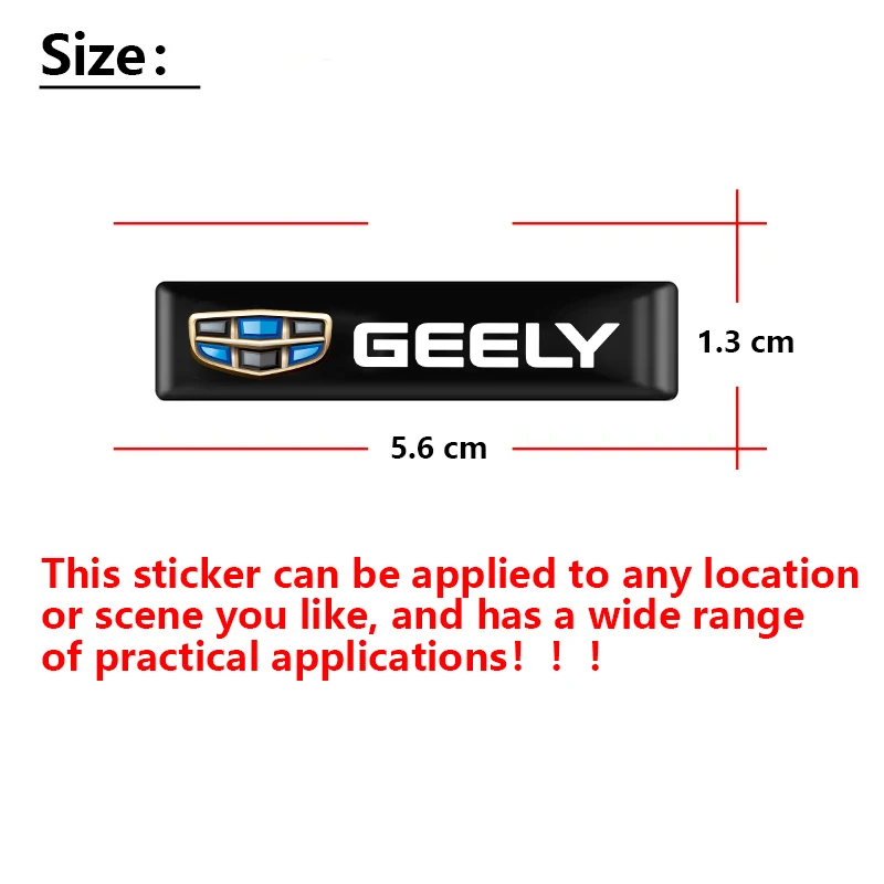 2/4/10 قطعة ثلاثية الأبعاد شارة السيارة ملصقات الزخرفية لجيلي Coolray الهندسة GX3 Emgrand EC7 LC الباندا Tugella Binray X7 Okavango أطلس