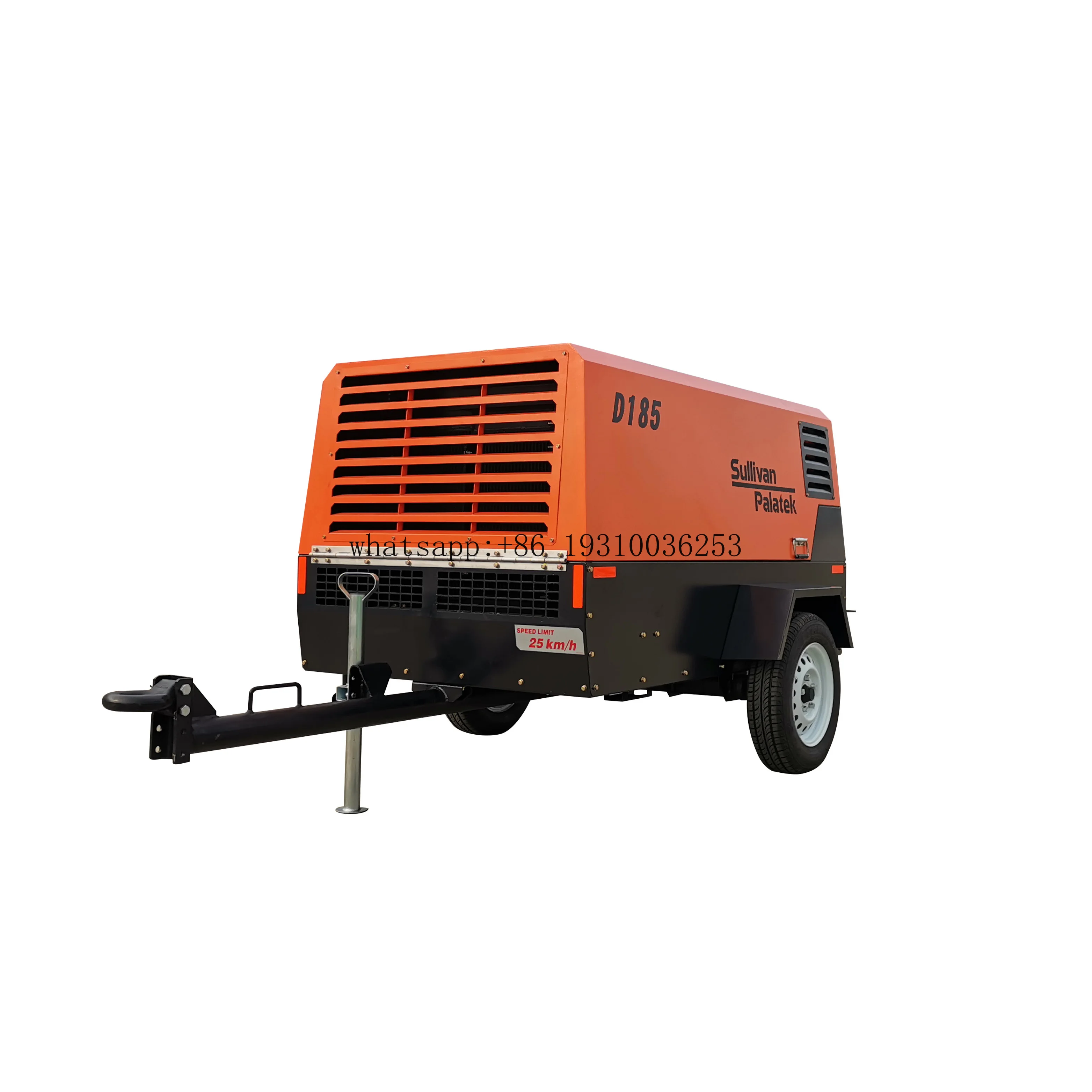 

D185 185cfm 5.2m3/m-7 Bar Oil Injected Small Portable Compressor Engine Driven Screw Air Compressor