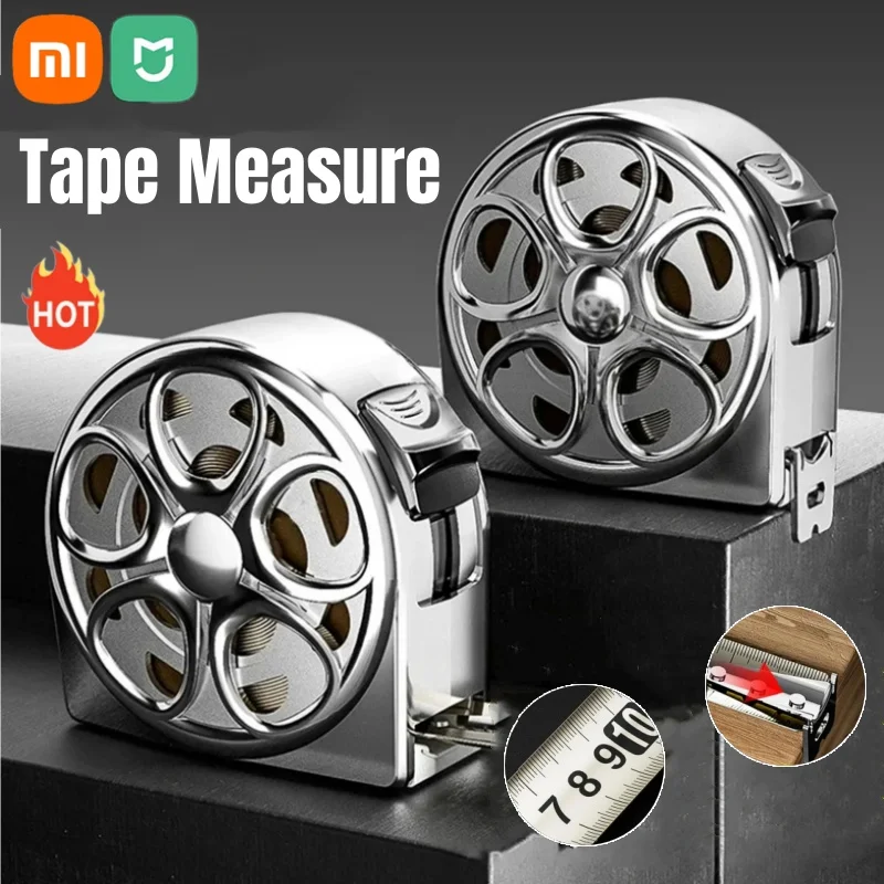 Xiaomi 5M Tape Measure Stainless Steel Portable Anti-corrosion Retractable Metric Ruler Durable Design Woodworking MeasuringTool