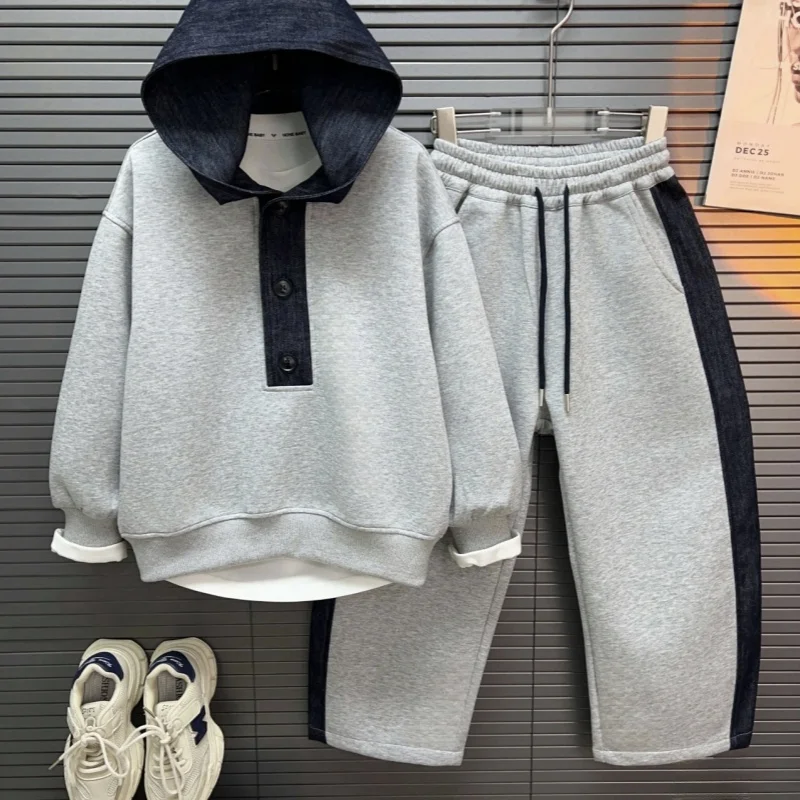 

Весенняя мужская высококачественная цветная толстовка с капюшоном, спортивный костюм, модный комплект из двух предметов для пары, повседневная спортивная одежда, смесь хлопка из полиэстера