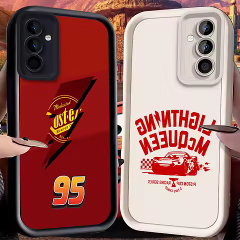 Lightning Mcqueen Case for Samsung Galaxy S25 S24 S23 S22 S21 Ultra Plus S20 FE A73 A72 A71 A56 A55 A54 5G A52 A52S A51 4G Cover