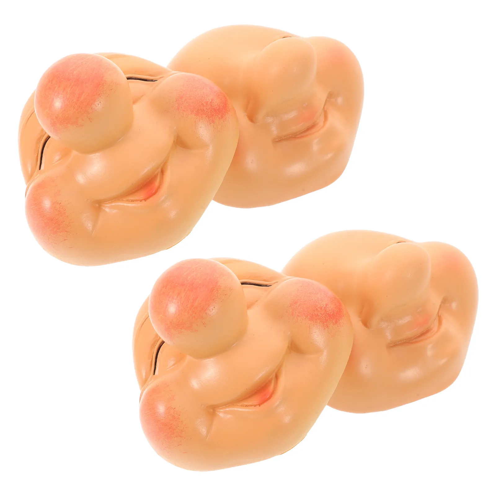 4Pcs Resin Gnome Face Accessories Detailed Expressive Faces for Easter Valentine Craft DIY Gnome Making Kit Supplies