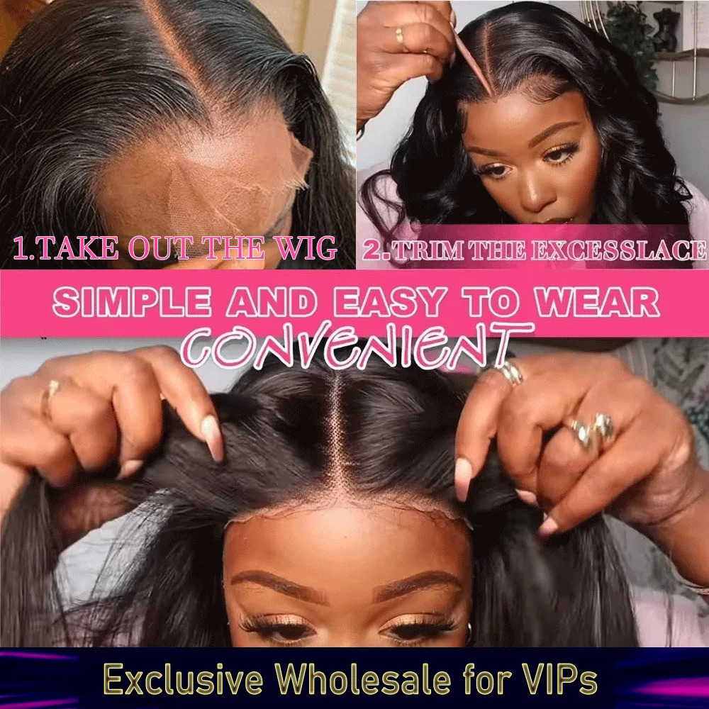 Black Pearl Body Wave Human Hair Wigs 13x6X1 Hd Lace Front Wigs For Black Women Pre Plucked Loose Wave Lace Front Wig image 5