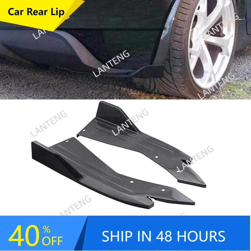 

Car Rear Bumper Lip Diffuser Splitter Spoiler Body Kit For Corvette C5 Winglets Side Extension Scratch Protector Black