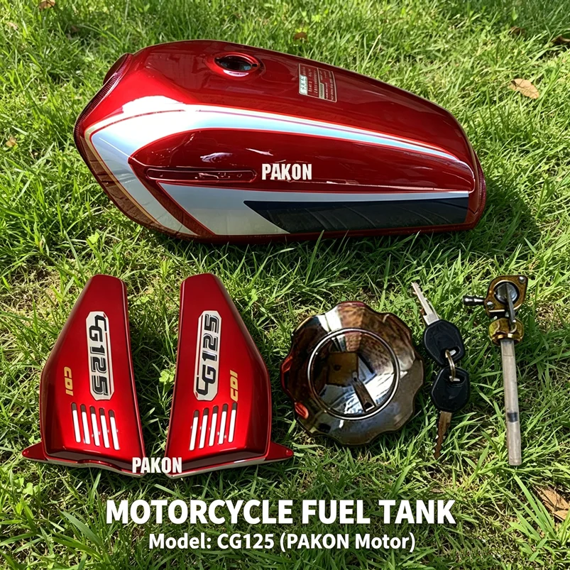 Motorcycle Fuel Tank With Cap/Covers/Cock for Honda Dayun Jialing Loncin Lifan for CG125 HJ125 LX125 CDI125 QJ125 LF125 Gas Tank