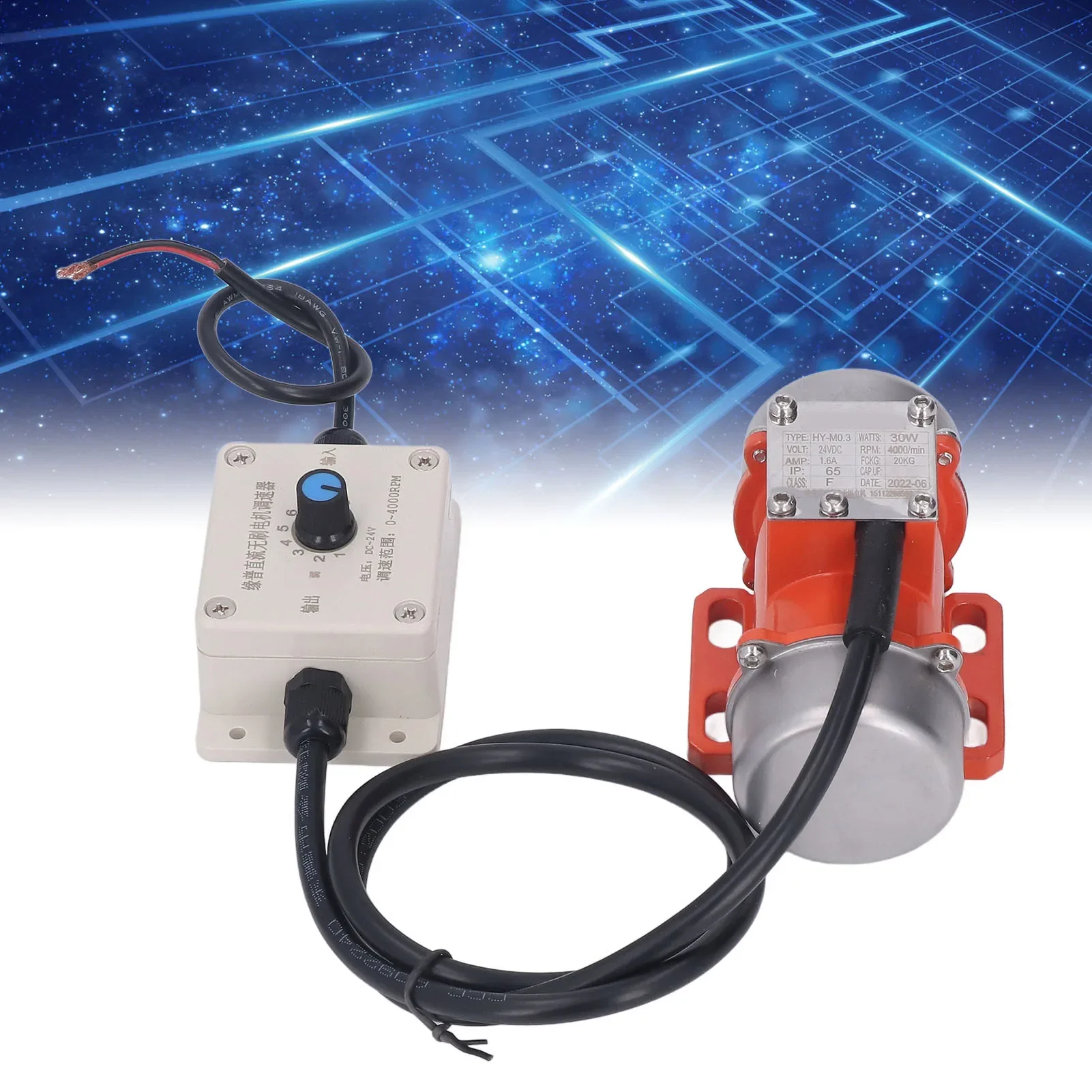 Vibration Motor Aluminum Alloy IP65 Red Copper 4000RPM Electric Vibrating Motor Adjustable for Coal for Construction