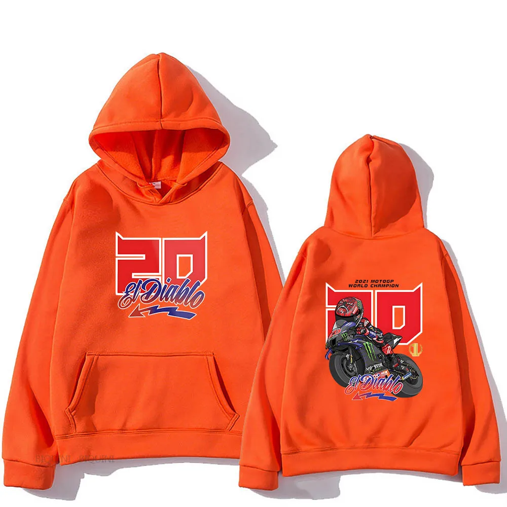 Fabio Quartararo 20 Fashion Comic Hoodies Cute Anime Sweatshirts Aesthetic Boys/girls Clothes Oversized Long-sleeved Streetwear