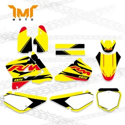 Kit di adesivi per decalcomanie grafiche e sfondi adatti per Suzuki RM85 RM 85 2002-2012