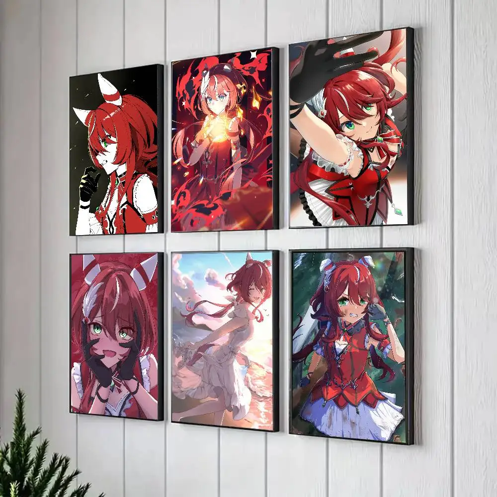 Win Variation Anime U-Umamusume Poster Art Sticky Wall Waterproof Home Living Room Bedroom Bar Aesthetic Decoration