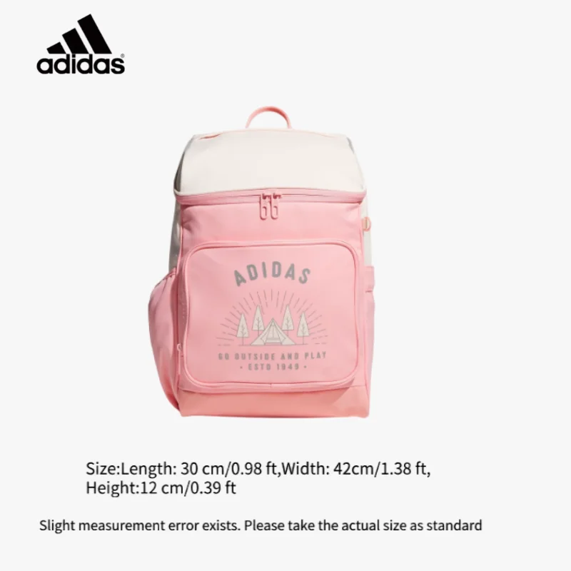 Adidas Teen Backpack 2025 Autumn Lined Strap Flip Bag KC0277