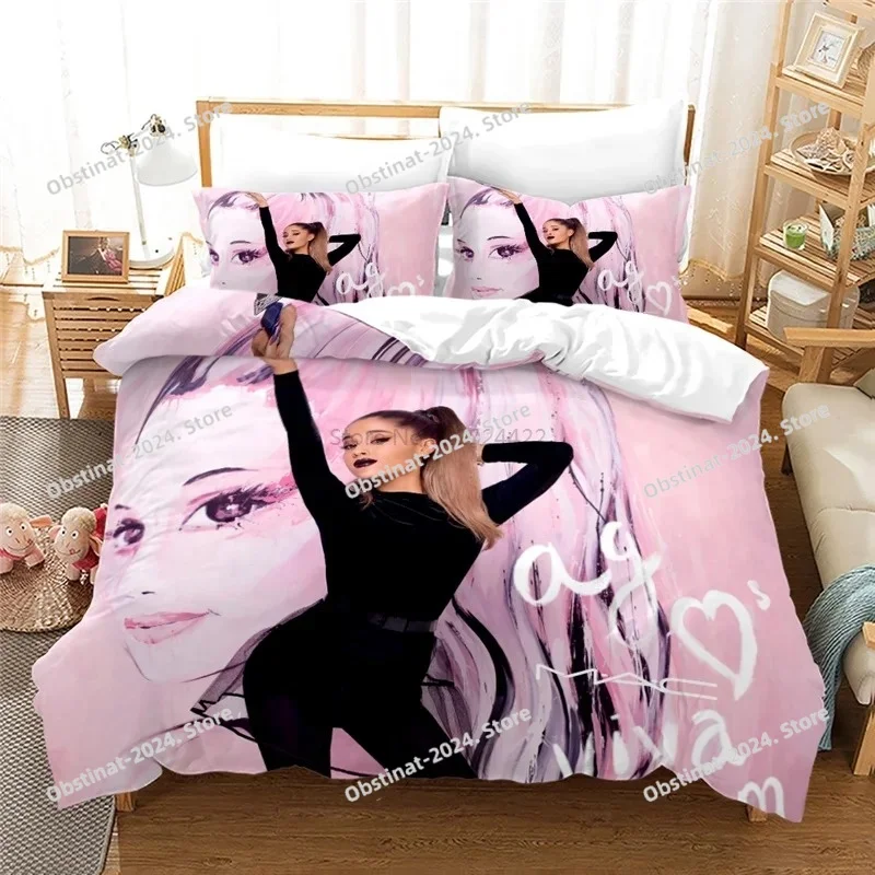 

Home Textile Ariana Grande Singler Printed 3d Bedding Set Bed Linen Bedclothes Duvet Cover Set Pillowcase Queen King Size