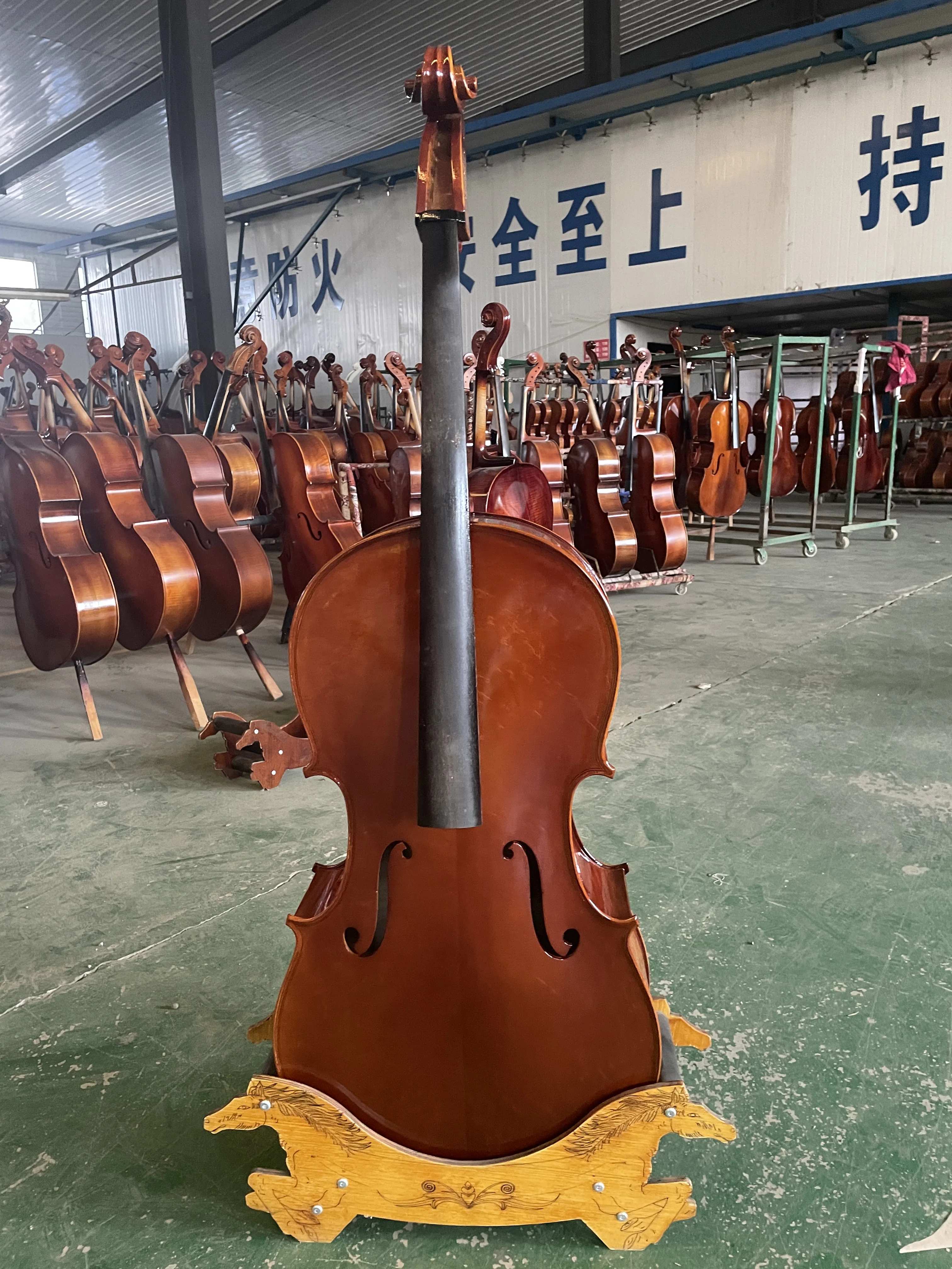 European Tiger Pattern Maple Wood Cello, Single Board Cello, Handmade Spruce Maple Wood, Ebony Tiger Pattern Cello Cl