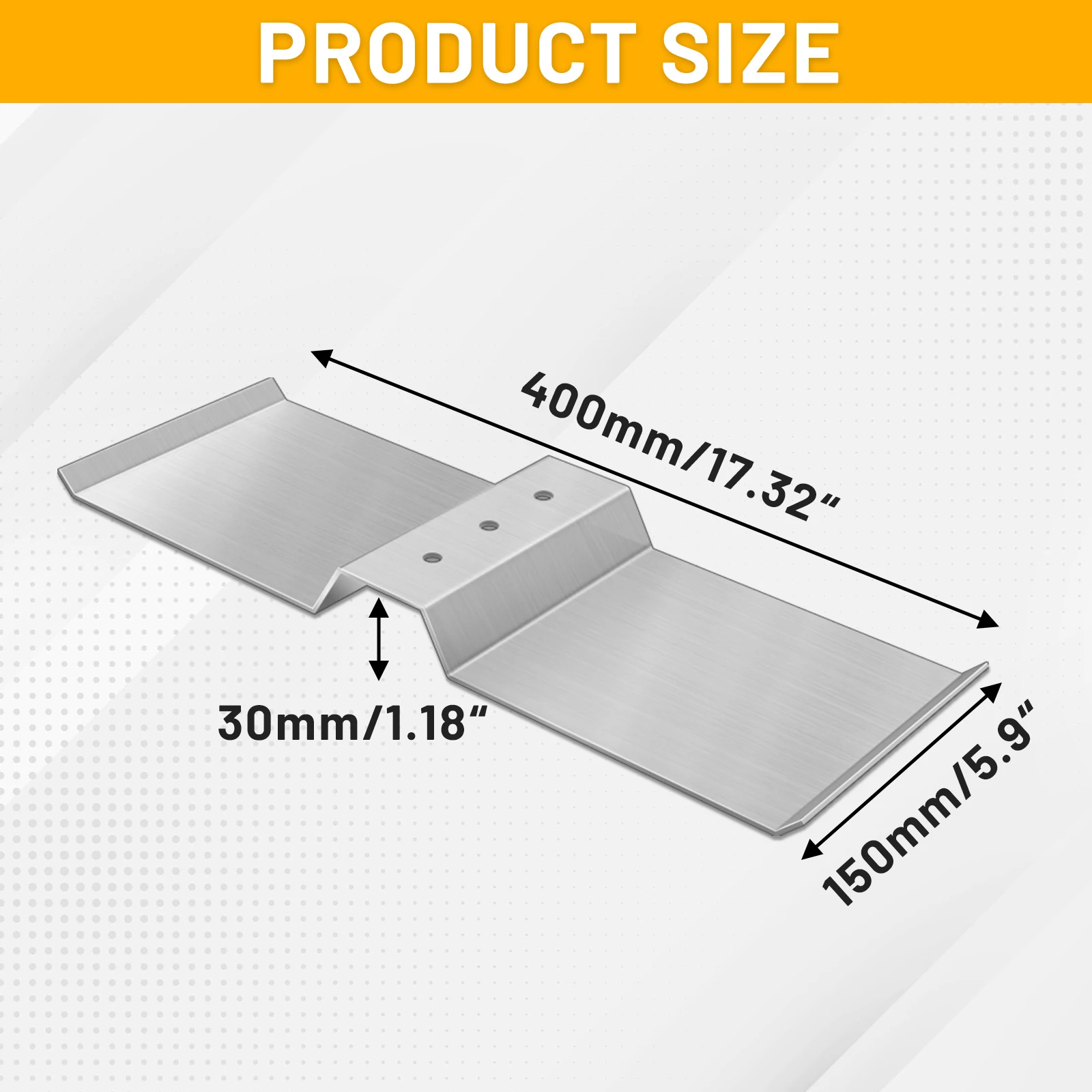 4 Pcs Aluminum Pallet, Shim Block, Ballast Plate, Support for Adjustable Solar Panel Tilt Mount Brackets, Ideal for Lawn, Balcony, Ground, Sand,