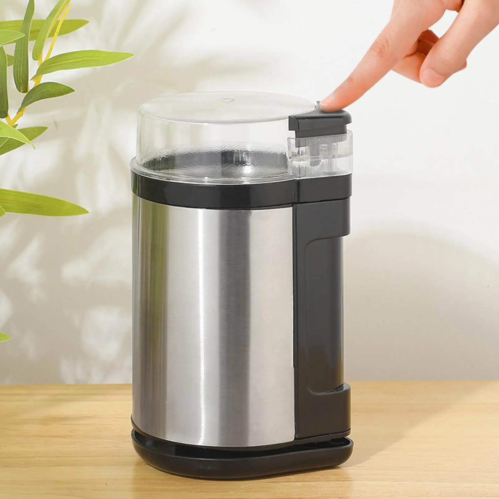 

Электрическая кофемолка 220 В, компактная кофемолка для офисных кафе, в помещении и на открытом воздухе