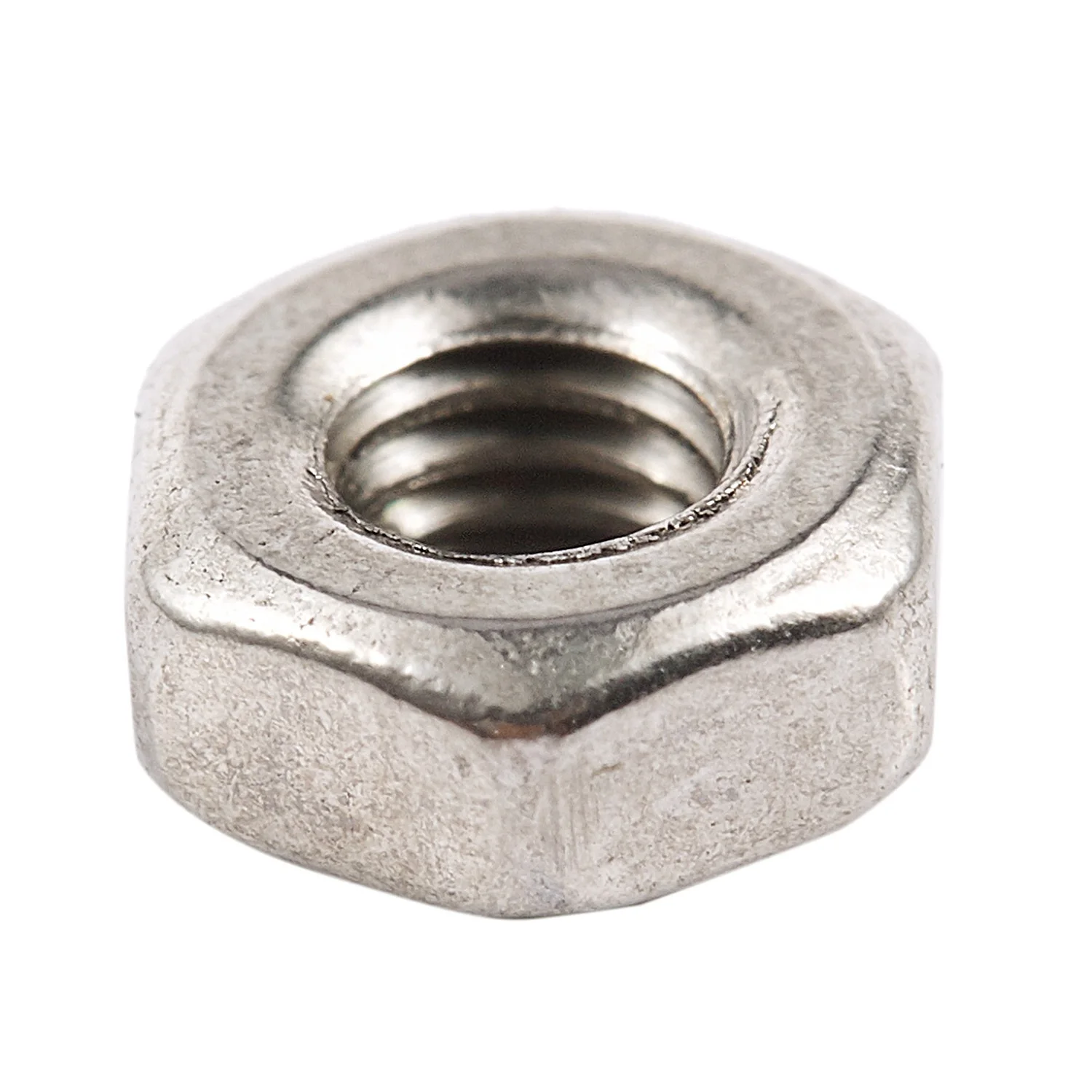 HOT 100Pcs M3 3mm Female Thread Hex Metal Nut Fastener Silver Tone