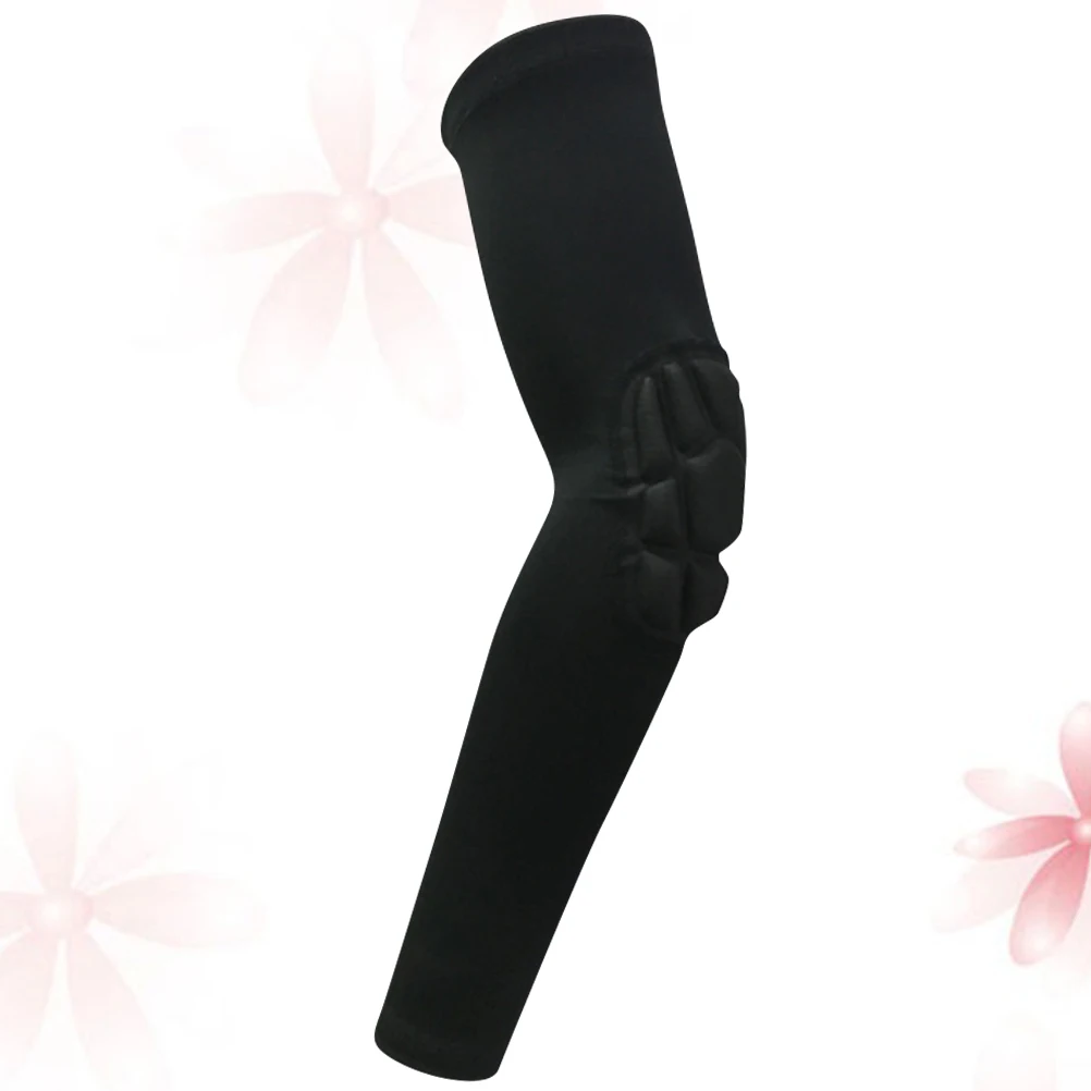1Pcs Long Protective Elbow Sleeve Sports Arm Sleeve Black Xl for Outdoor Basketball Running Cycling Hiking Camping