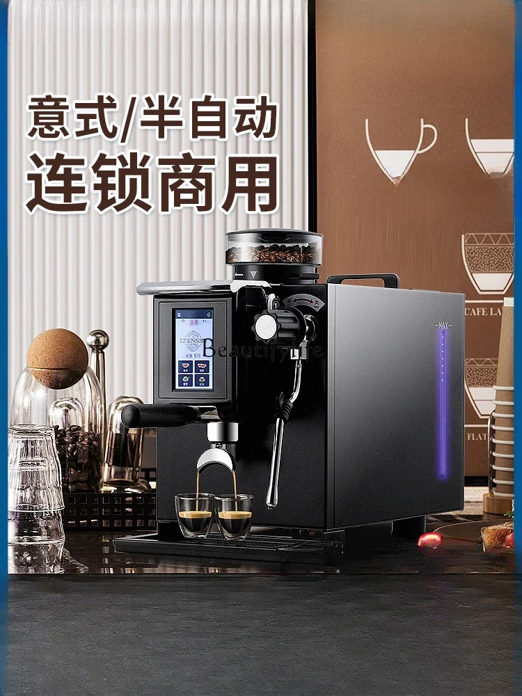 Coffee machine commercial 3090A Italian semi-automatic grinding machine small water-free steam milk foam