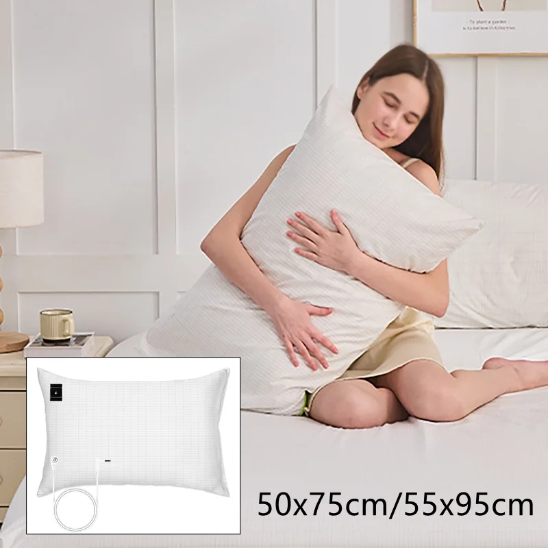 Grounding Pillowcase  95% Cotton And 5% Soft Silver Thread Anti-static Pillowcase Grounding Mat for Healing Sleep Pillow Case