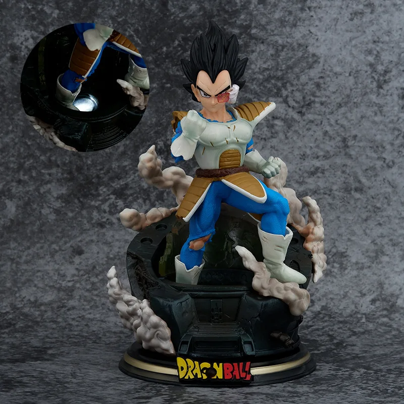 

23cm New Dragon Ball Anime Figure Cell Vegeta IV Peripheral Model Scene Statue Desktop Decoration Ornaments Birthday Gifts Toys