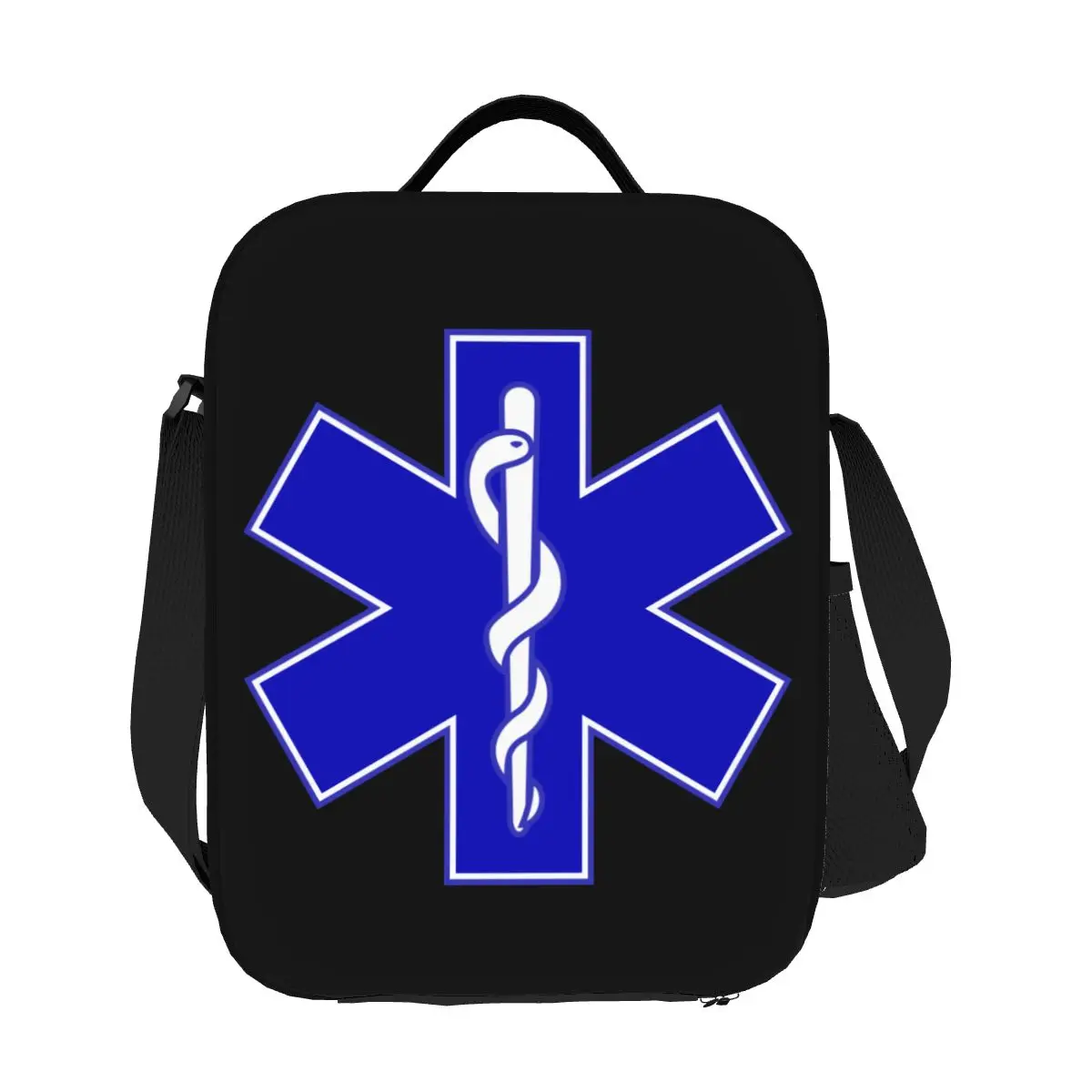 حقيبة غداء معزولة مخصصة من Emt Star Of Life للنساء صندوق بينتو حراري مبرد للمكتب والعمل والمدرسة