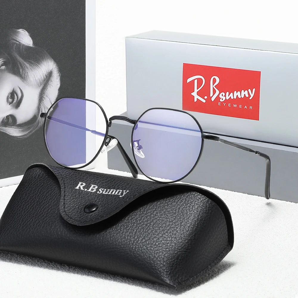 

Круглые ретро-очки для мужчин и женщин с защитой от синего света, без диоптрий, для защиты глаз при работе за компьютером