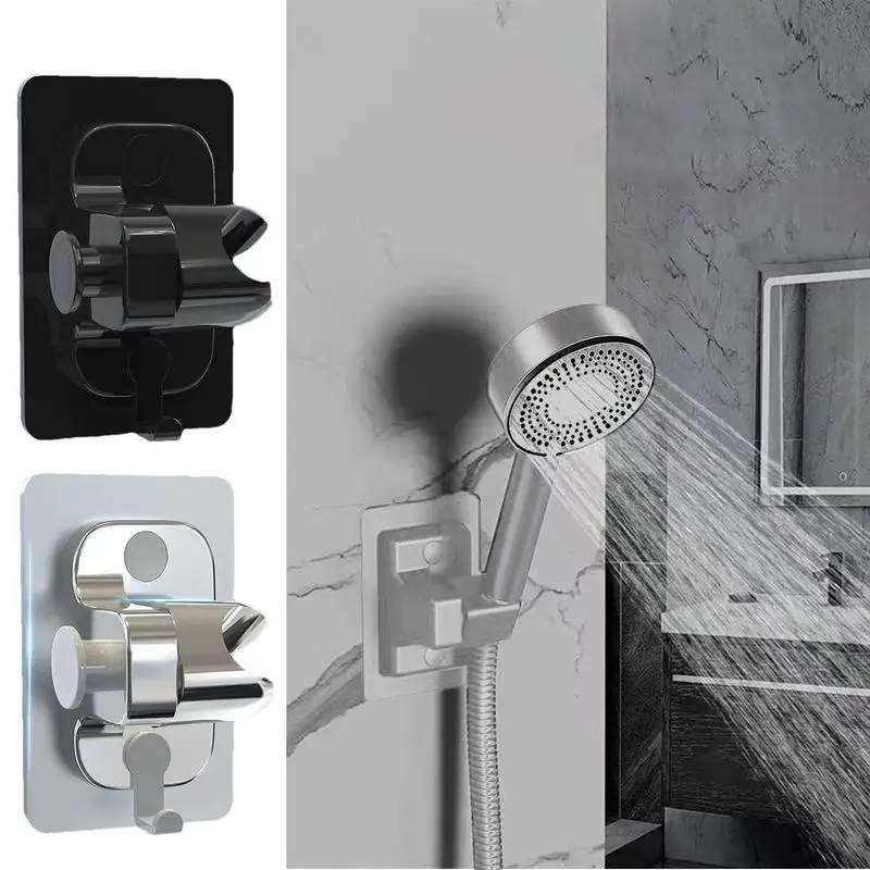 Shower Wand Holder Adhesive Shower Handle Holders Handheld Shower Holder Bathroom Attachment Shower Sprayer Holder For Marble