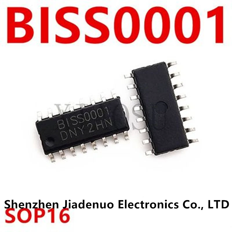 (10pcs) 100% New BIS0001 BISS0001 SOP16 Patch Human body infrared alarm chip IC   Chipset