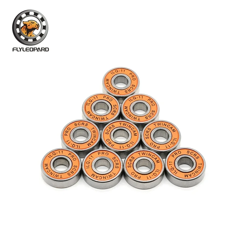 

8pcs 608 2RS ILQ-11 Ball Bearing High Performance 8x22x7mm Deep Groove Steel Orange Sealed 608RS