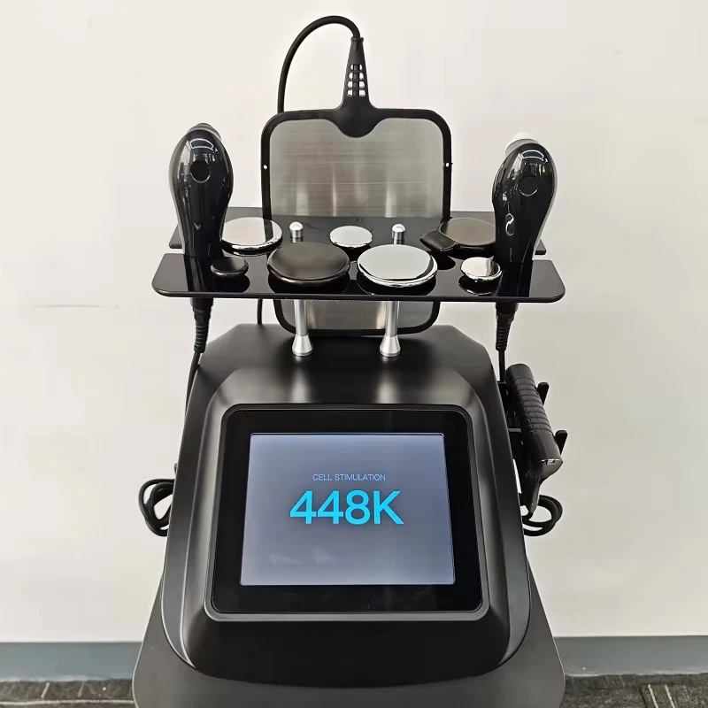 

448KHZ TECAR Therapy Machine Body Pain Relief Skin Tightening Anti-Aging Wrinkle Removal Cellulite Reduction Home Beauty Device