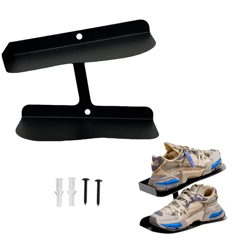 

Плавающая полка для обуви, настенное крепление, металлические подвесные органайзеры для обуви, полка для коллекции кроссовок, настенный органайзер для обуви